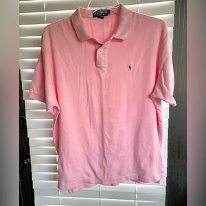 Polo Ralph Lauren Classic Fit Polo Shirt - Size XL - Men's - Light Pastel Pink
